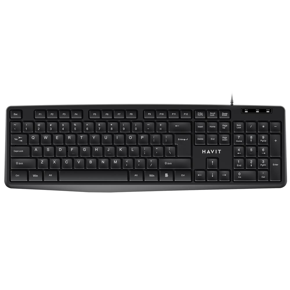 Teclado Havit HV-KB2006 USB / Inglês - Preto