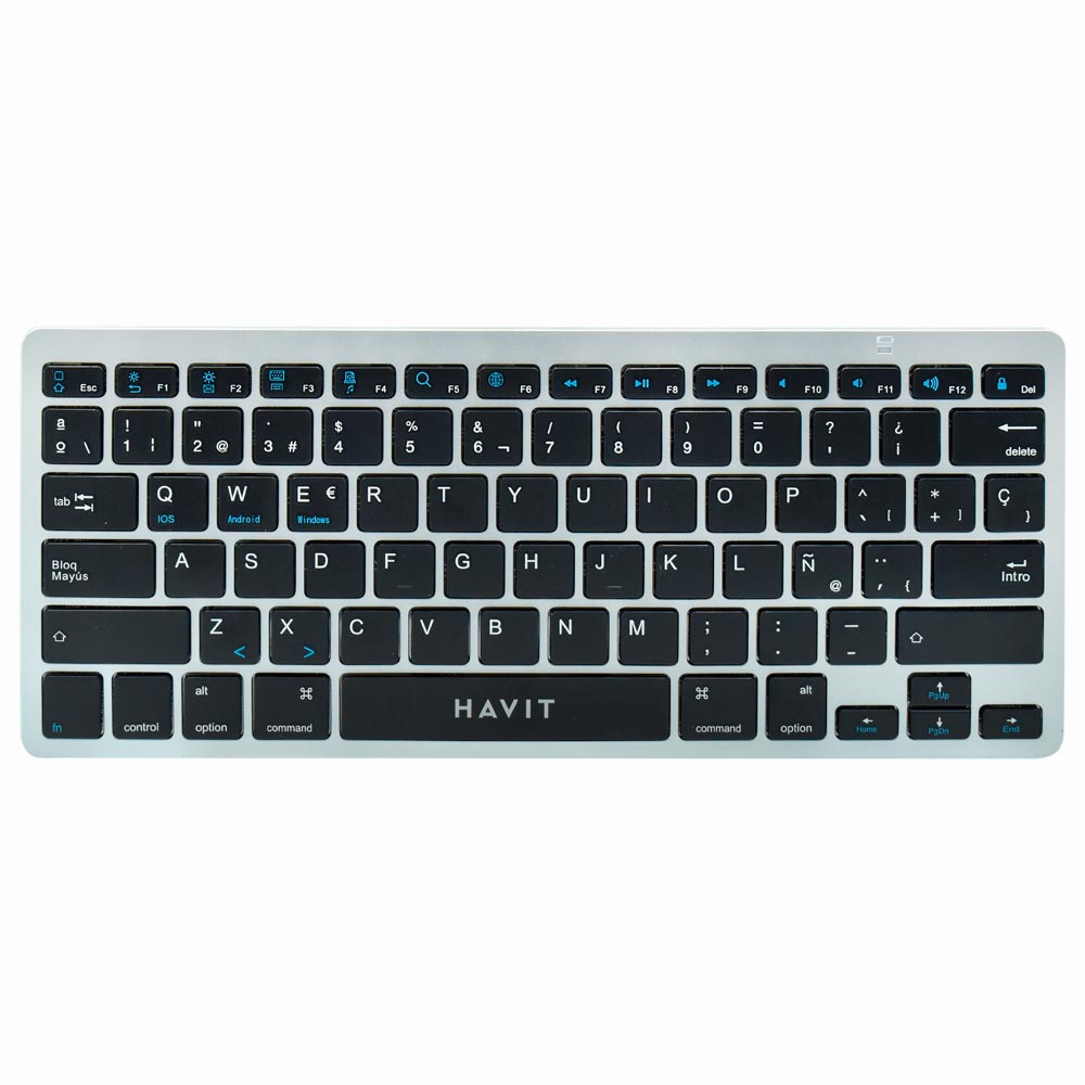 Teclado Havit HV-KB220BT Mini Wireless / Português / Espanhol - Preto