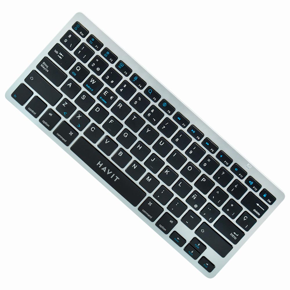 Teclado Havit HV-KB220BT Mini Wireless / Português / Espanhol - Preto