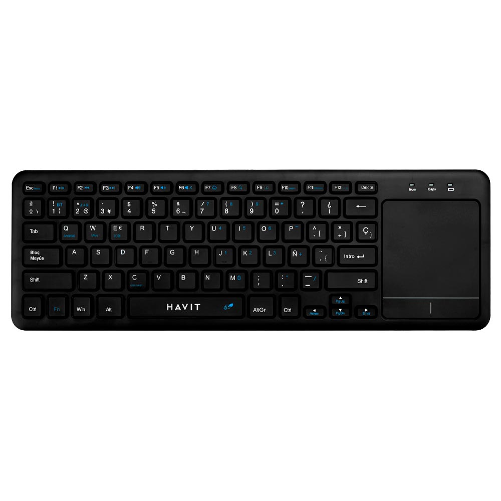 Teclado Havit KB234WB-SP Mini Dual Mode Wireless / Espanhol - Preto