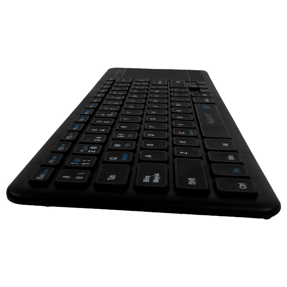 Teclado Havit KB234WB-SP Mini Dual Mode Wireless / Espanhol - Preto