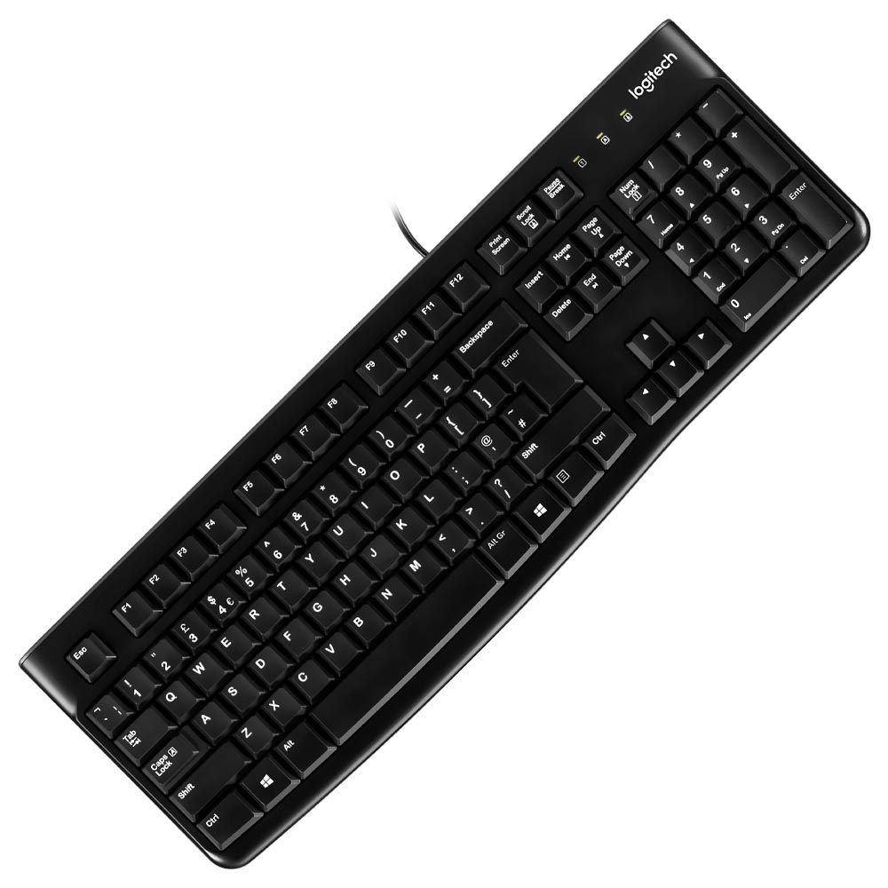 Teclado Logitech K120 USB / Inglês - Preto (920-002478)