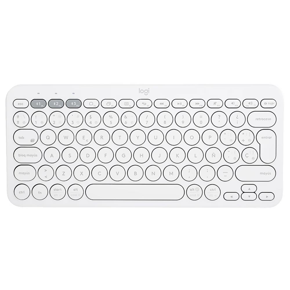 Teclado Logitech K380 Wireless / Espanhol - Branco (920-009595)