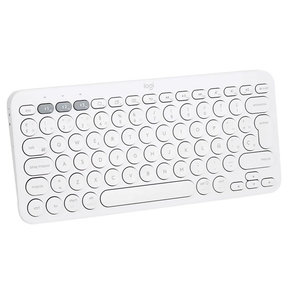 Teclado Logitech K380 Wireless / Espanhol - Branco (920-009595)