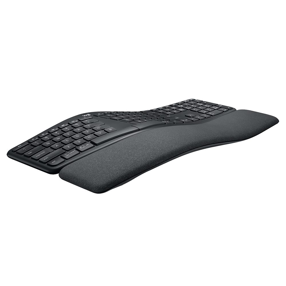 Teclado Logitech K860 Ergo Wireless / Espanhol - Preto (920-010343)