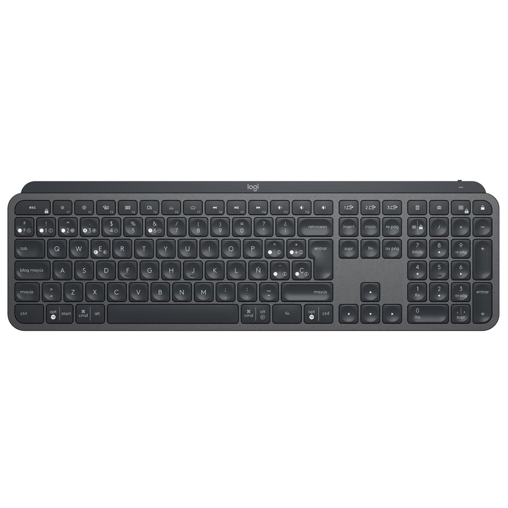 Teclado Logitech Mx Keys Wireless / Espanhol - Graphite (920-010242)