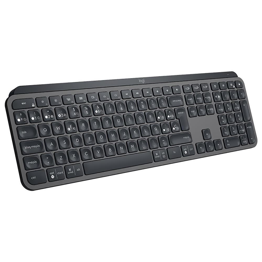 Teclado Logitech Mx Keys Wireless / Espanhol - Graphite (920-010242)