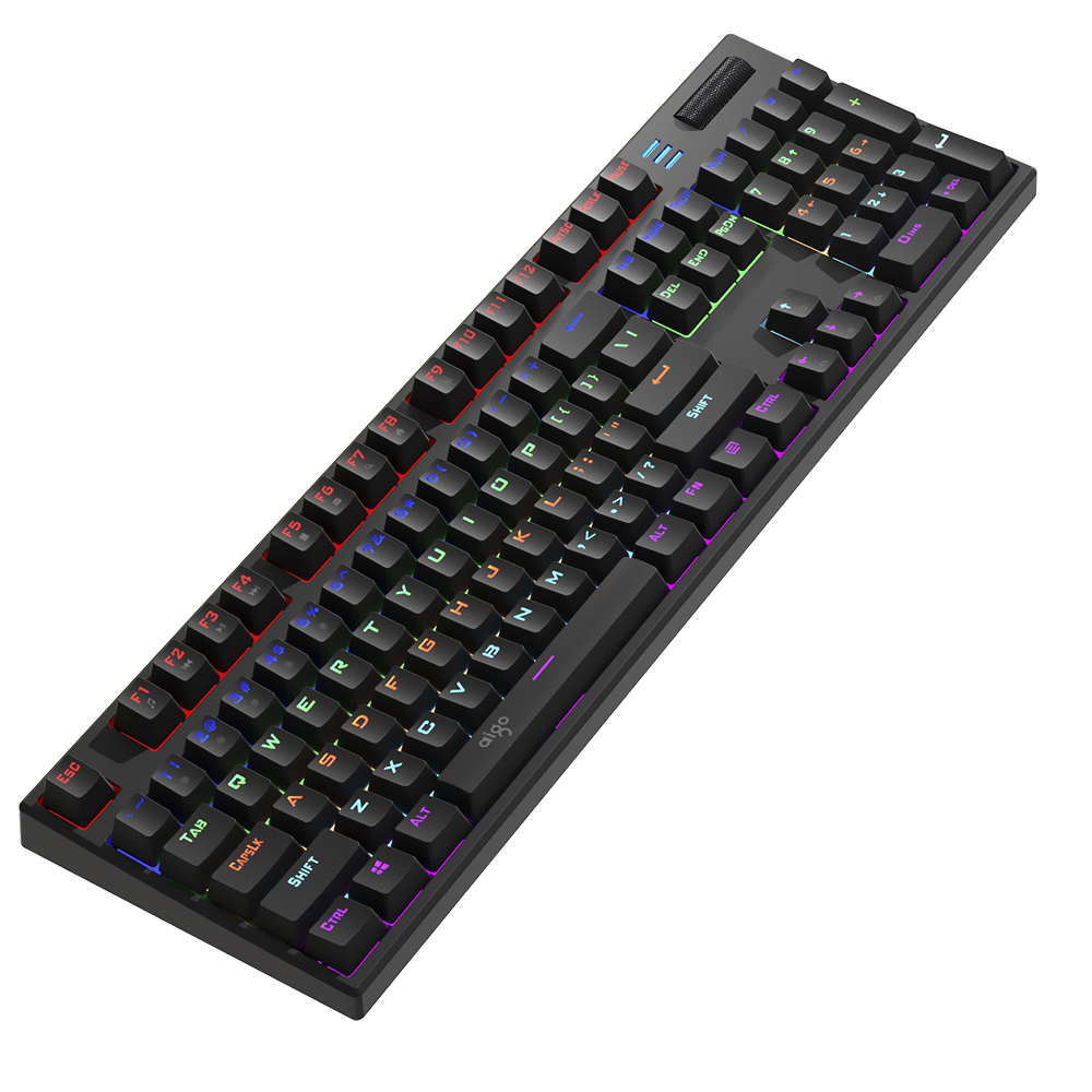 Teclado Mecânico Aigo G6100 Esports Keyboard USB / Inglês - Preto