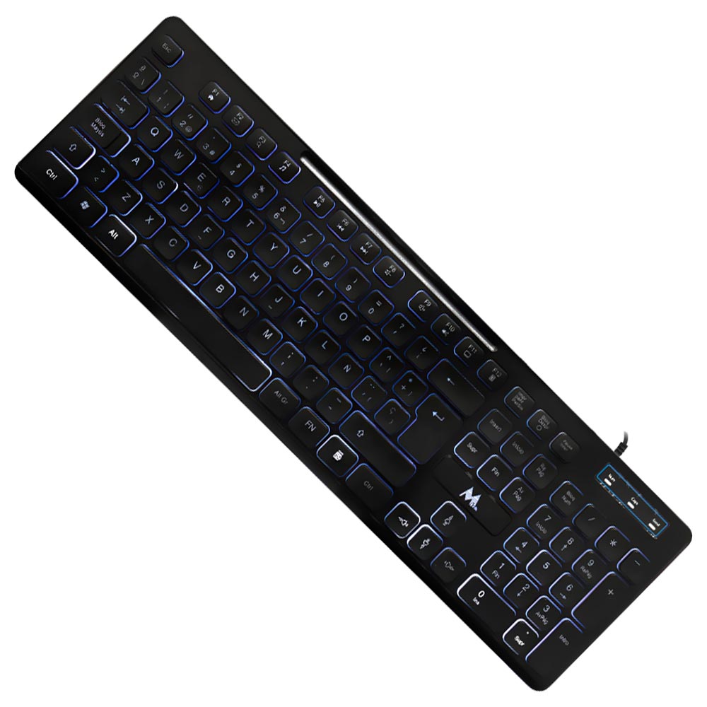 Teclado Mtek KB-7269L USB / Backlight / Espanhol - Preto