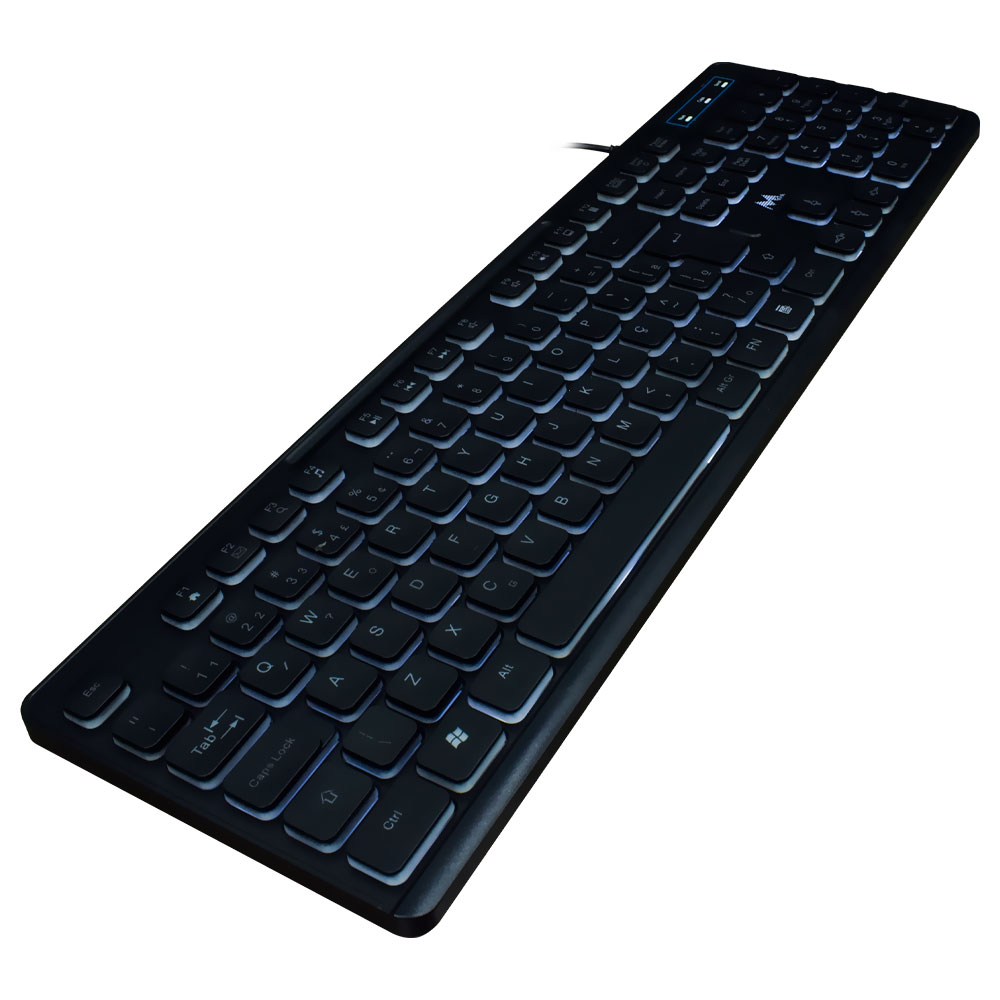 Teclado Mtek KB-7269L USB / Backlight / Português - Preto