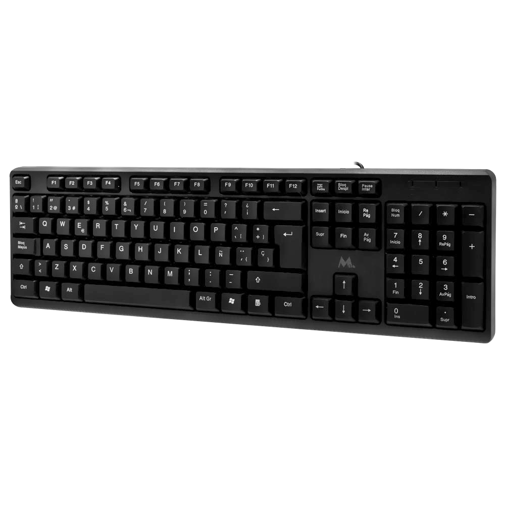 Teclado Mtek KB-8187 USB / Espanhol - Preto