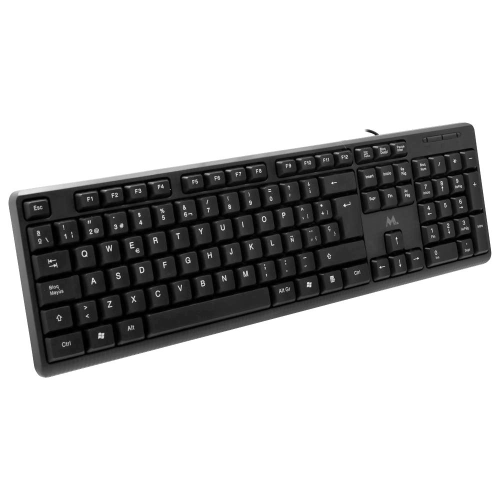 Teclado Mtek KB-8187 USB / Espanhol - Preto