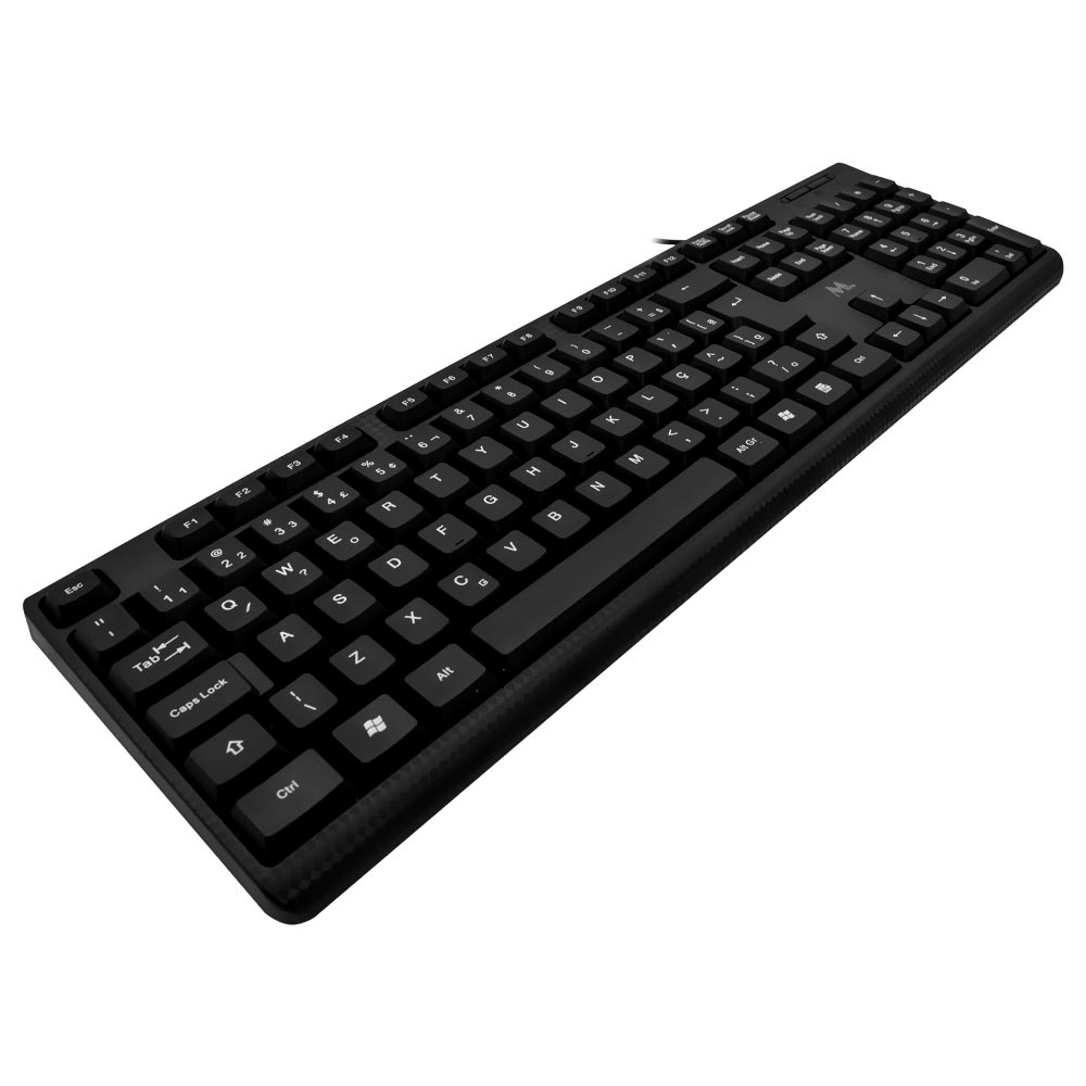 Teclado Mtek KB-8187 USB / Português - Preto