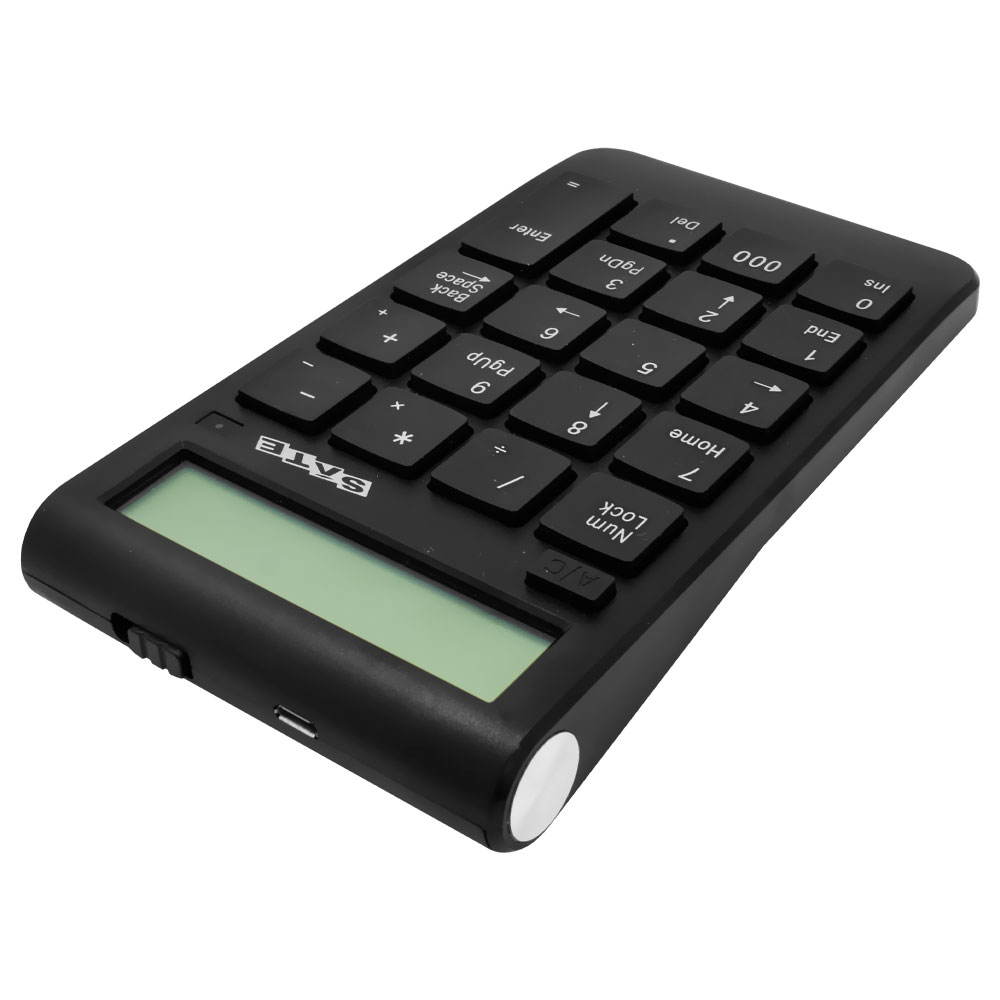 Teclado Numérico Satellite AK-183 USB / Calculadora - Preto