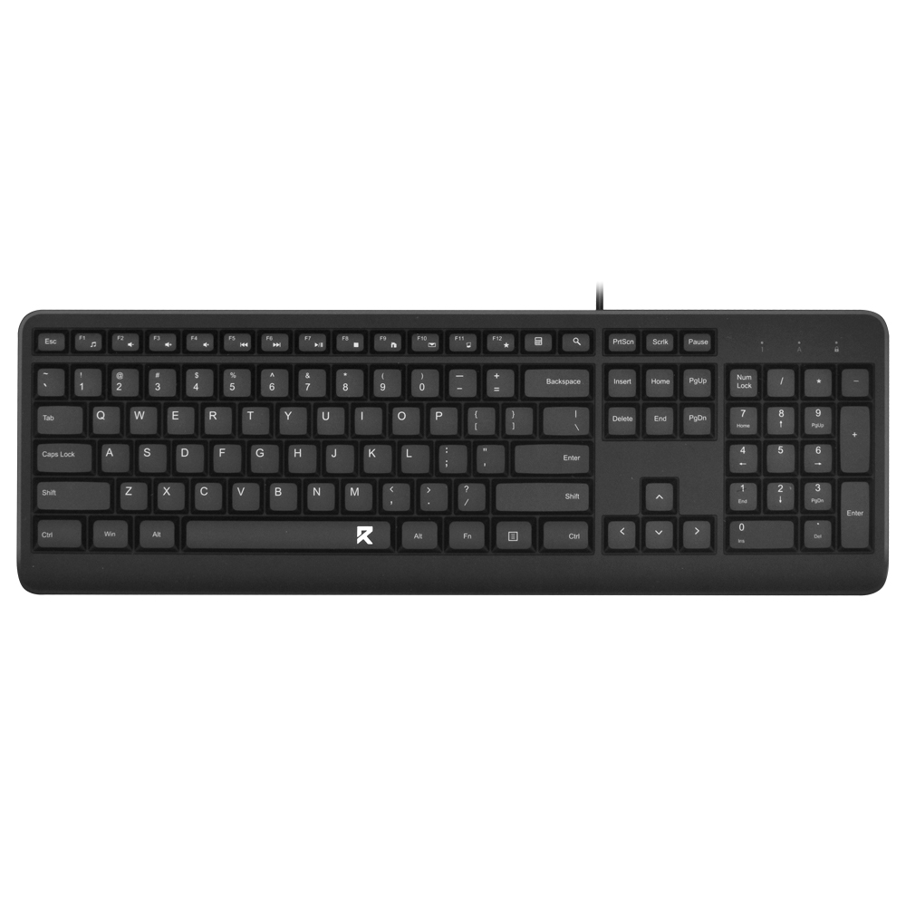 Teclado Redragon BK-7092 USB / Inglês - Preto