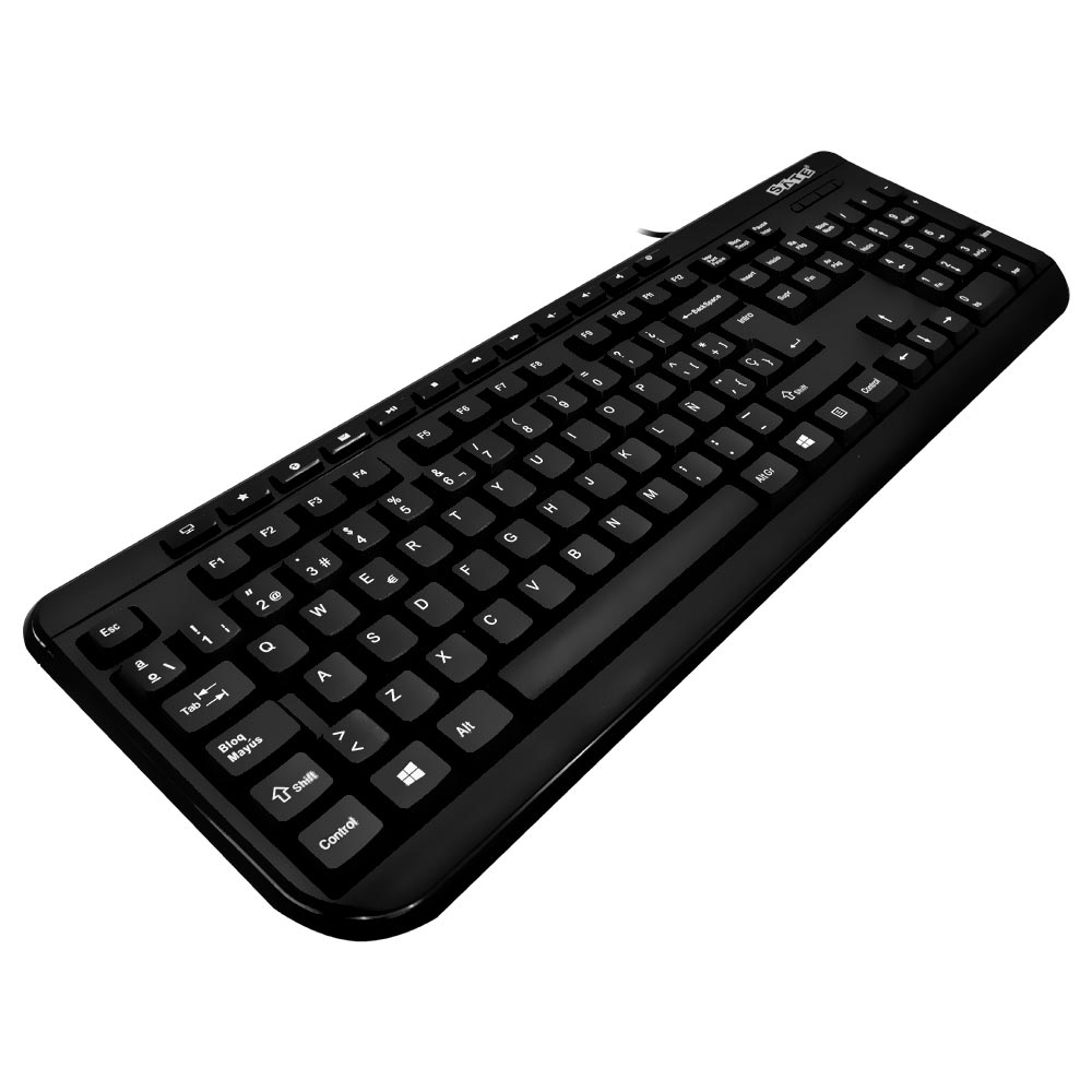 Teclado Satellite AK-833 USB / Multimídia / Espanhol - Preto