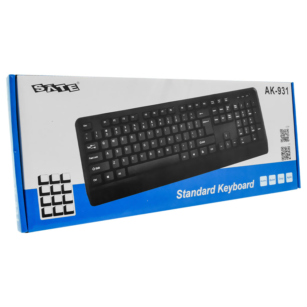 Teclado Satellite AK-931 USB / Português - Preto