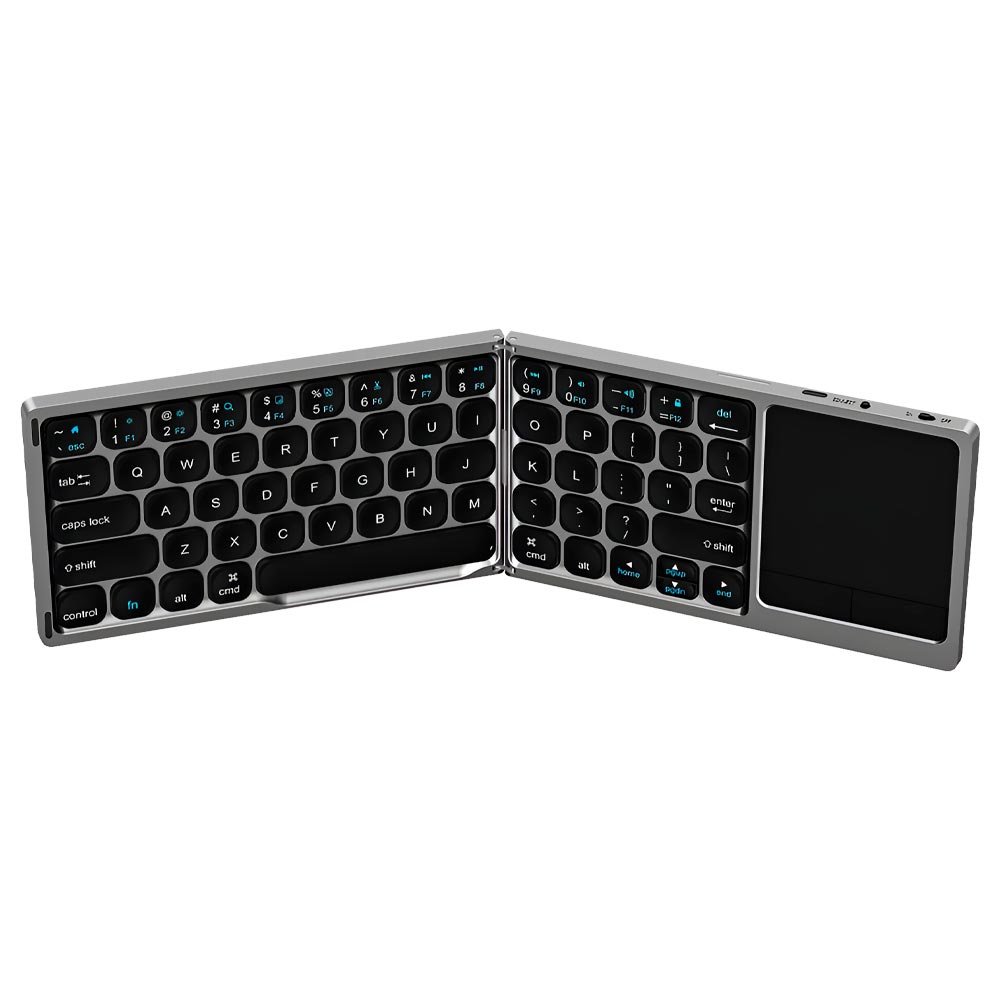 Teclado Wiwu Foldable Touchpad Keyboard FMK-04 Wireless / Inglês - Steel Cinza