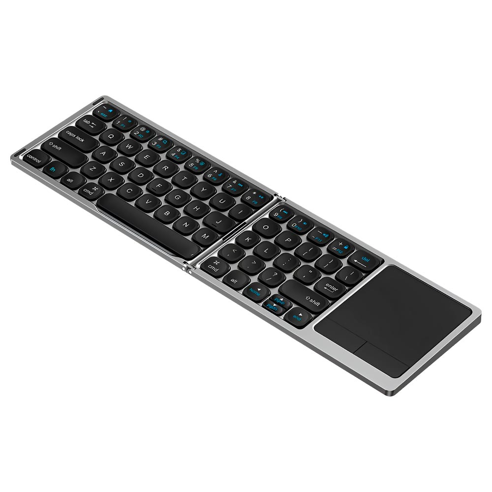 Teclado Wiwu Foldable Touchpad Keyboard FMK-04 Wireless / Inglês - Steel Cinza