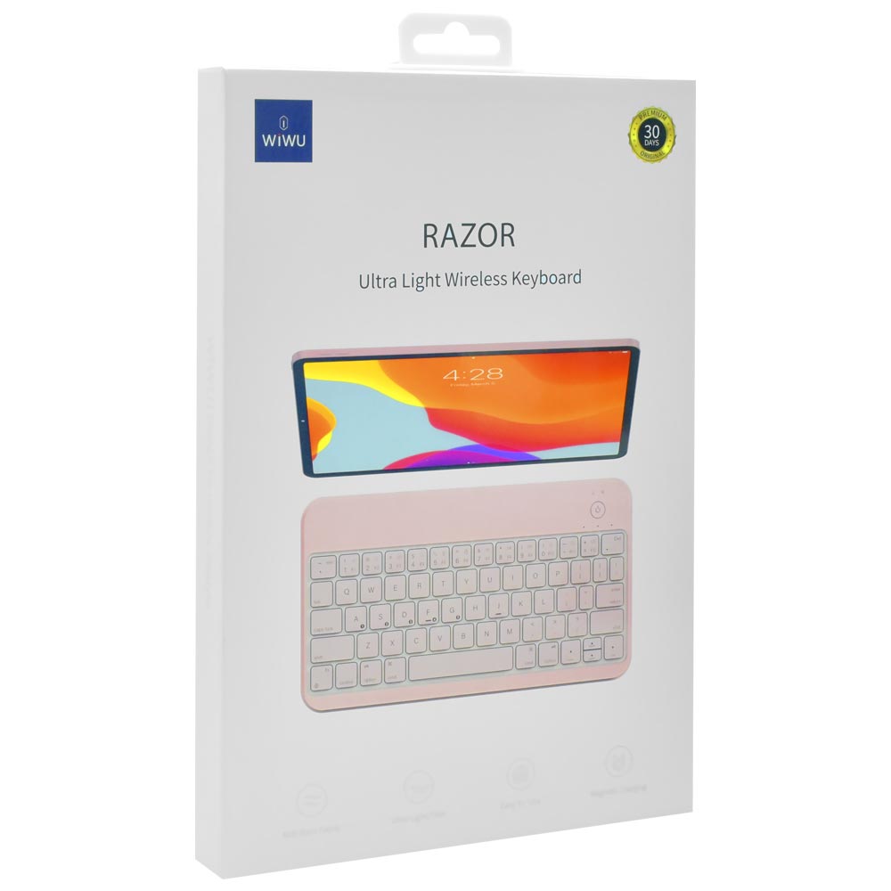 Teclado Wiwu Razor Mini Ultra Light RZ-01 Wireless /  Inglês - Rosa