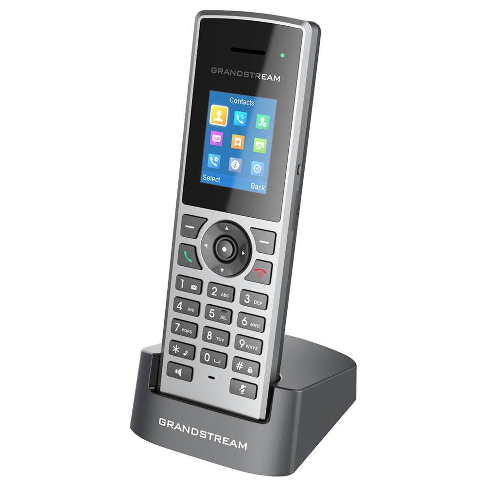 Telefone IP Grandstream DP722 Cordless HD Sem Fio / Bivolt - Preto / Prata