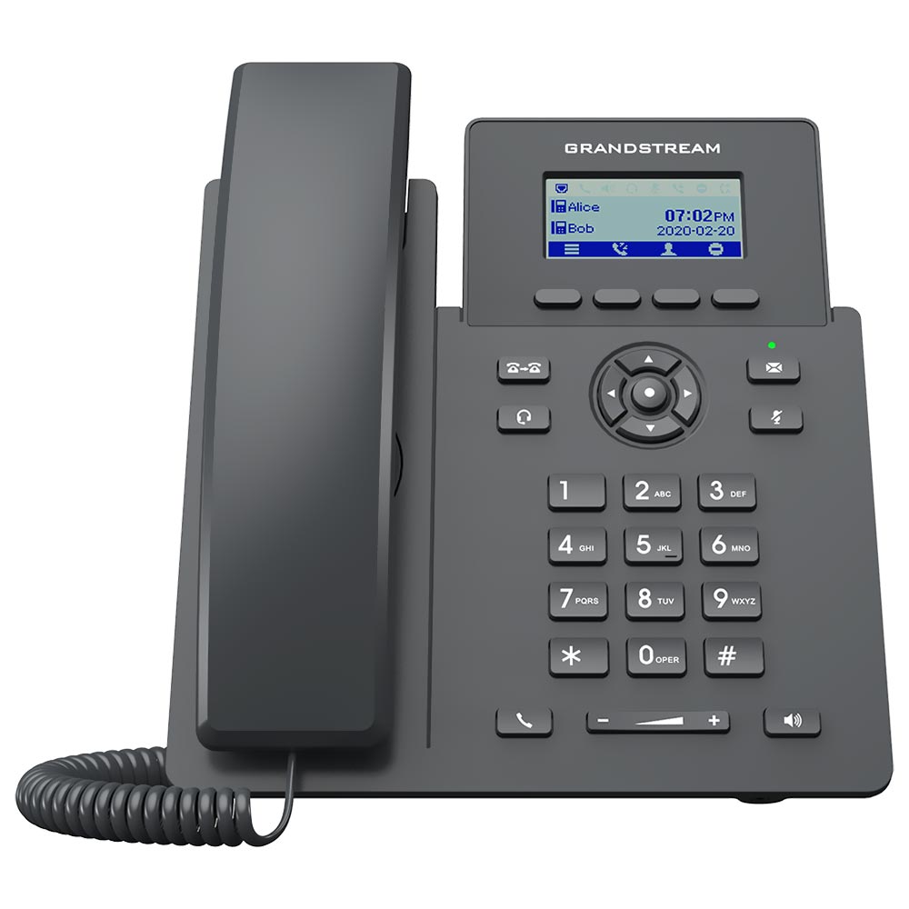 Telefone IP Grandstream GRP2601 Com Fio / 2 Linhas - Preto