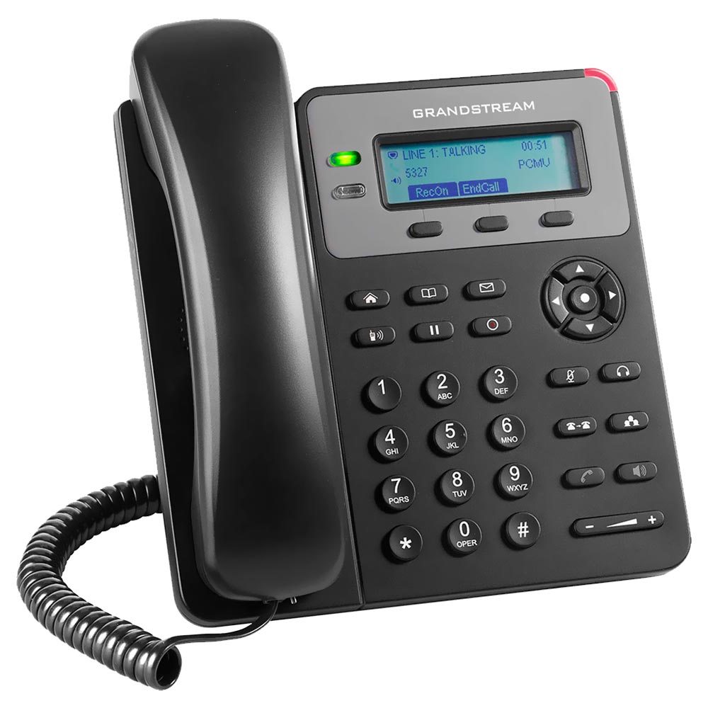 Telefone IP Grandstream GXP1610 Com Fio / 1 Linha / 1 Sip / Bivolt - Preto