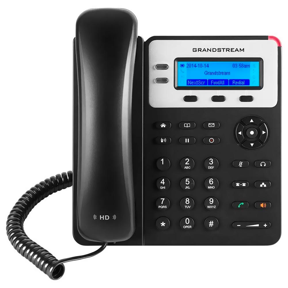 Telefone IP Grandstream GXP1625 HD Com Fio / 2 Linhas / 2 Sip / Bivolt - Preto