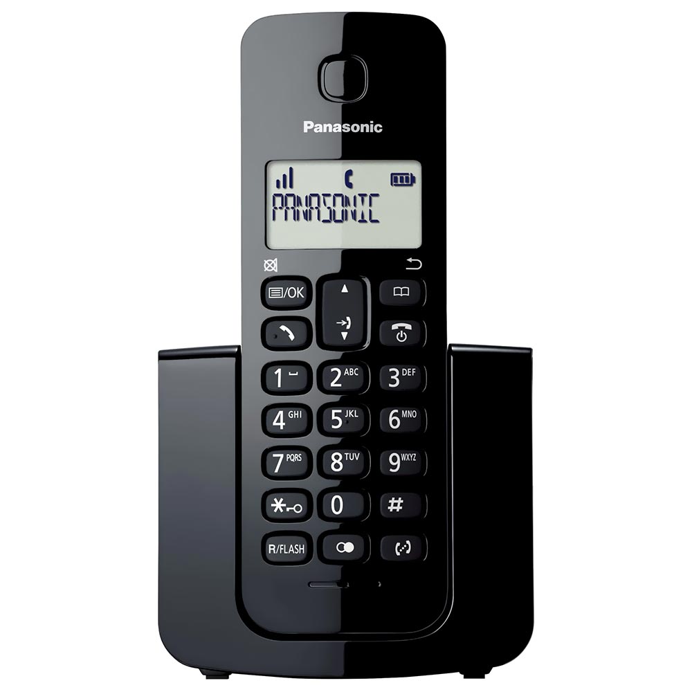 Telefone Panasonic KX-TGB110LAB Sem Fio / Base / Bina / Bivolt - Preto
