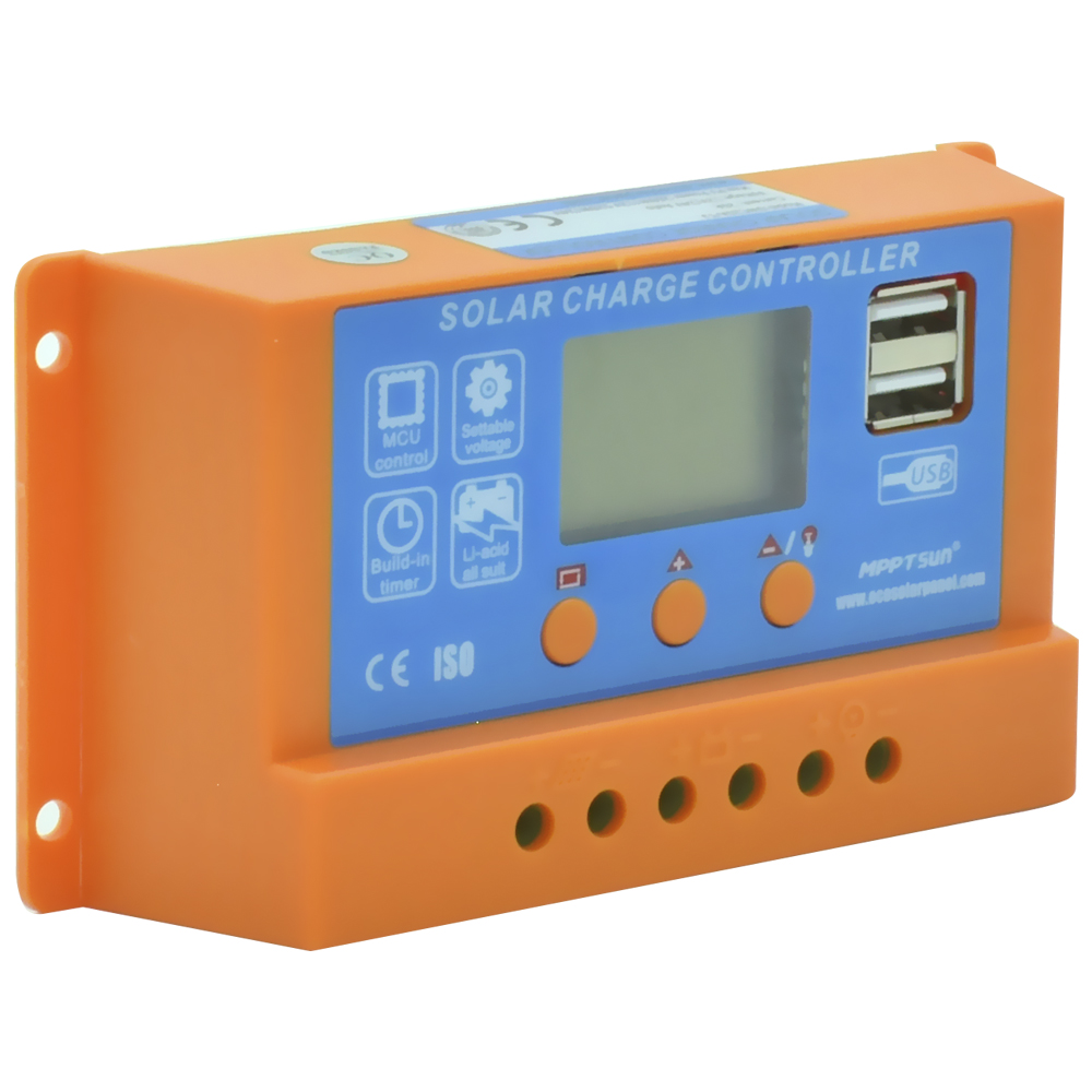 CONTROLADOR DE CARGA SOLAR MPPTSUN SWC20A 20A 12V/24V