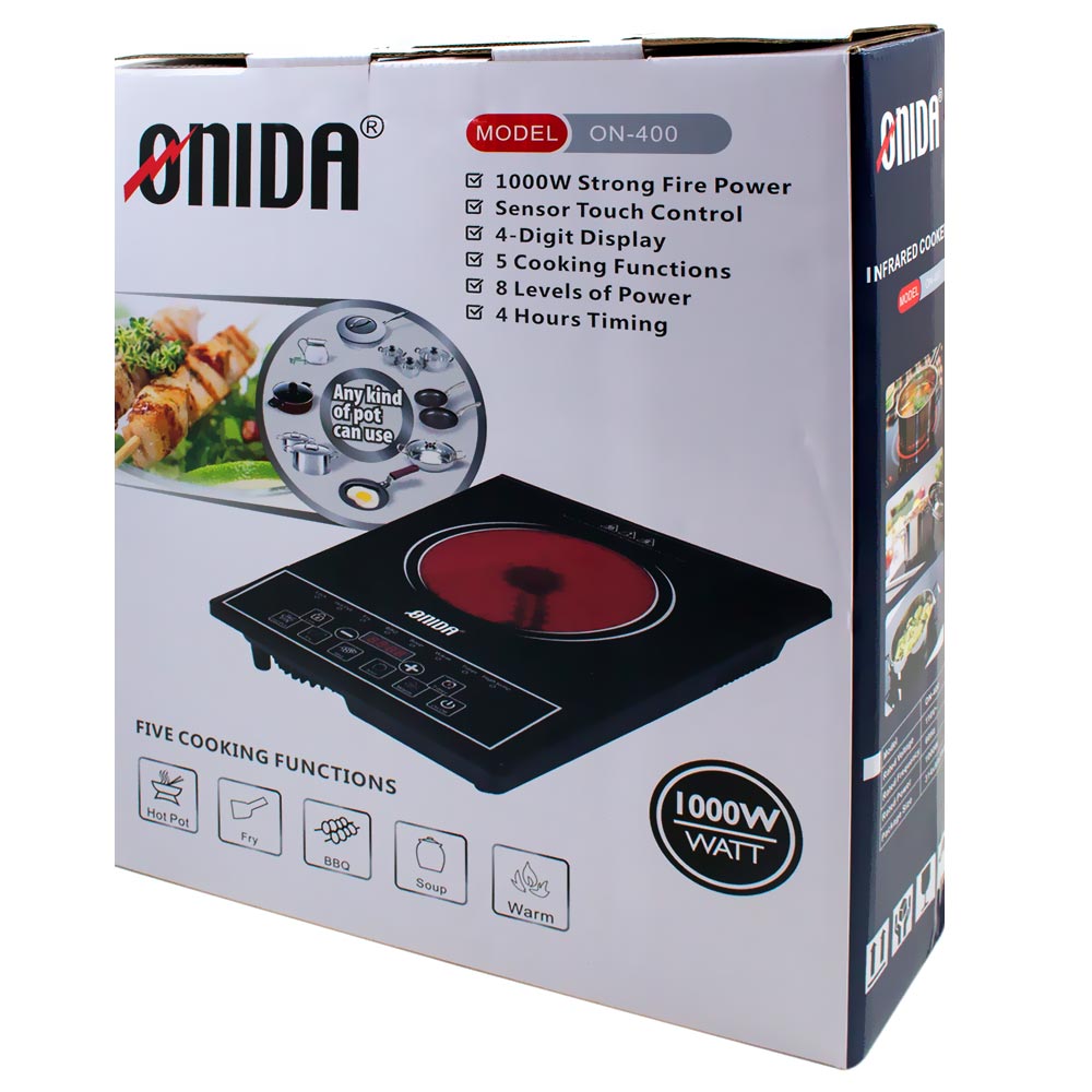 Fogão Elétrico Onida ON-400 Infravermelho 2000W / 220V - Preto