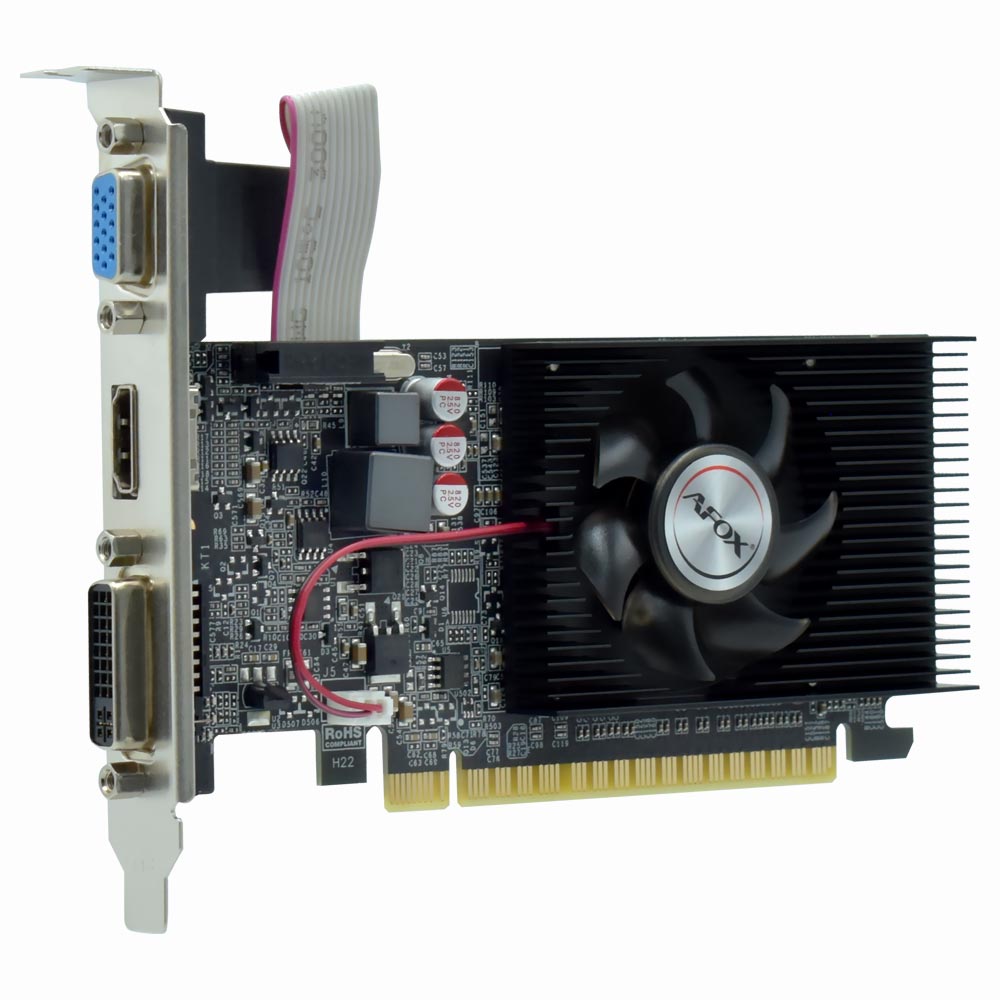 Placa de Vídeo AFOX 1GB GeForce G210 DDR3 - AF210-1024D3L5