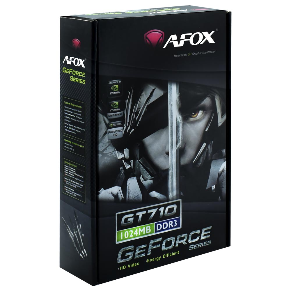 Placa de Vídeo AFOX 1GB GeForce G710 DDR3 - AF710-1024D3L5