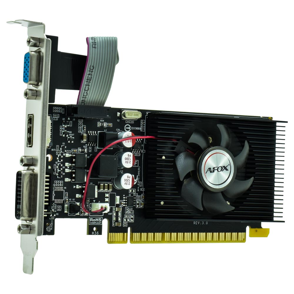 Placa de Vídeo AFOX 1GB GeForce GT220 DDR3 -  AF220-1024D3L2