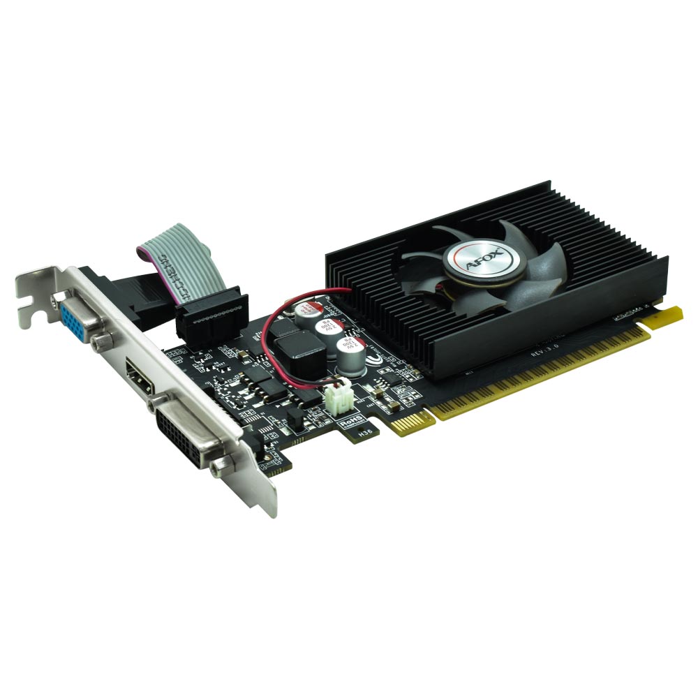 Placa de Vídeo AFOX 1GB GeForce GT220 DDR3 -  AF220-1024D3L2