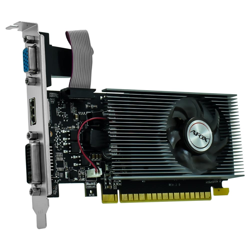 Placa de Vídeo AFOX 1GB GeForce GT240 DDR3 - AF240-1024D3L2