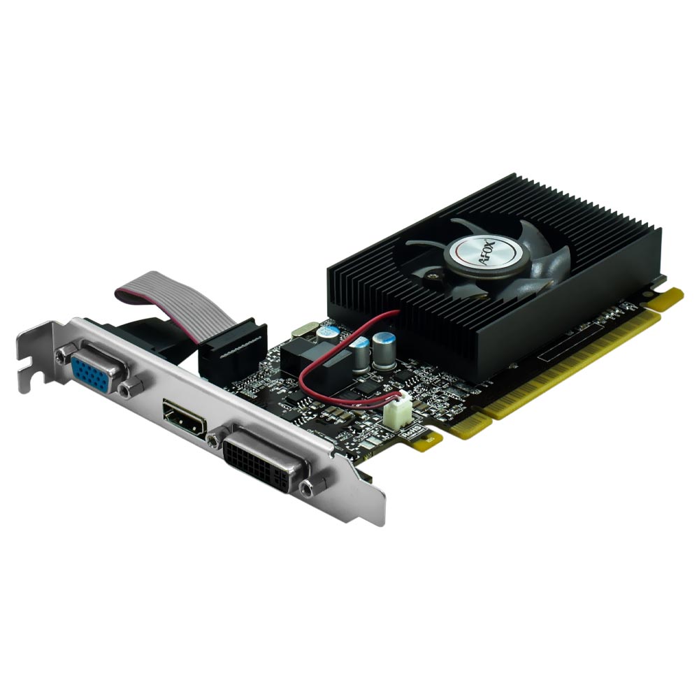 Placa de Vídeo AFOX 1GB GeForce GT730 DDR3 - AF730-1024D3L7-V1