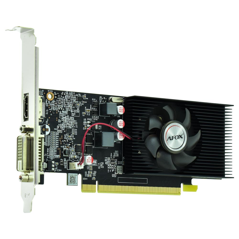 Placa de Vídeo AFOX 2GB GeForce GT1030 GDDR5 - AF1030-2048D5L4-V3