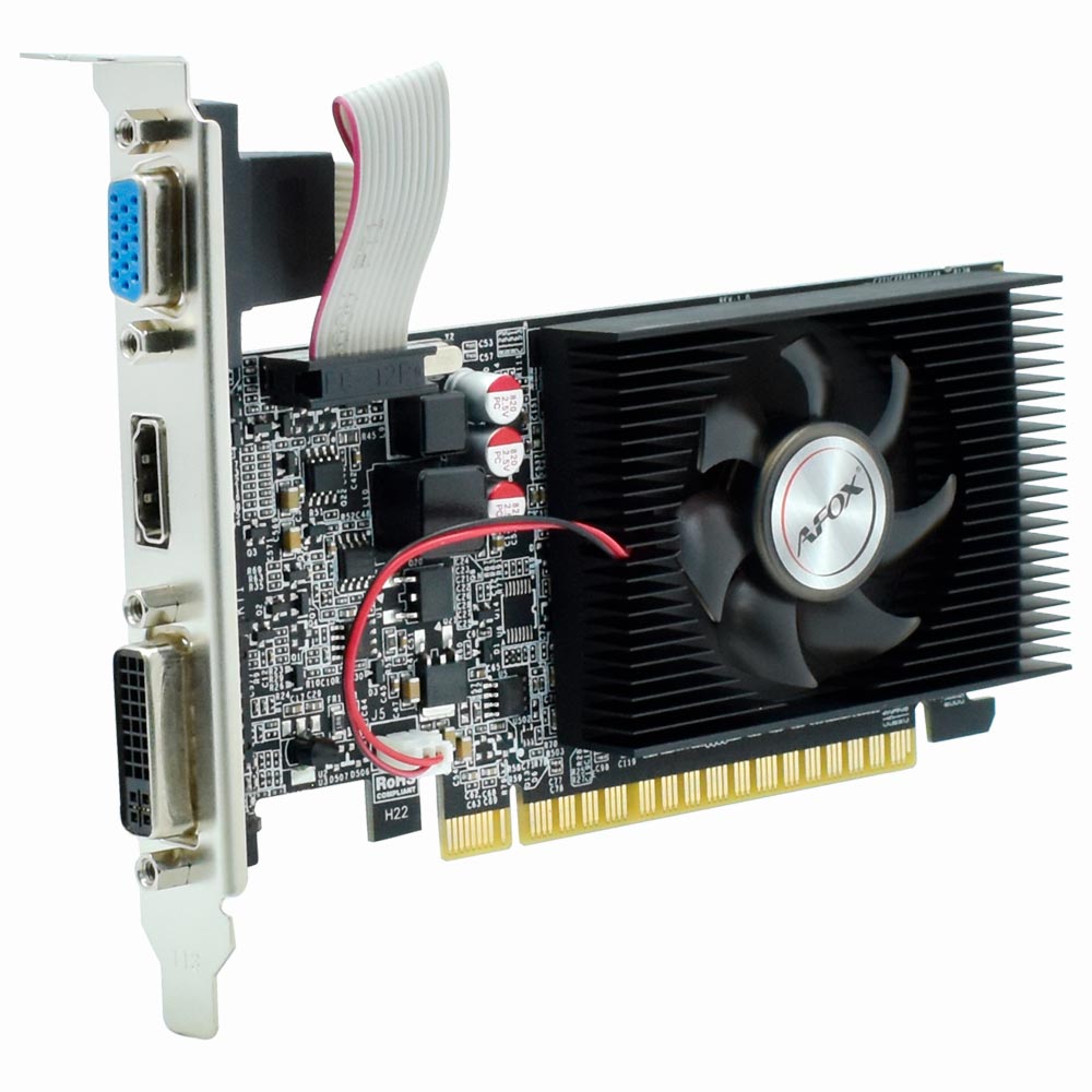 Placa de Vídeo AFOX 2GB GeForce GT610 DDR3 - AF610-2048D3L7-V5