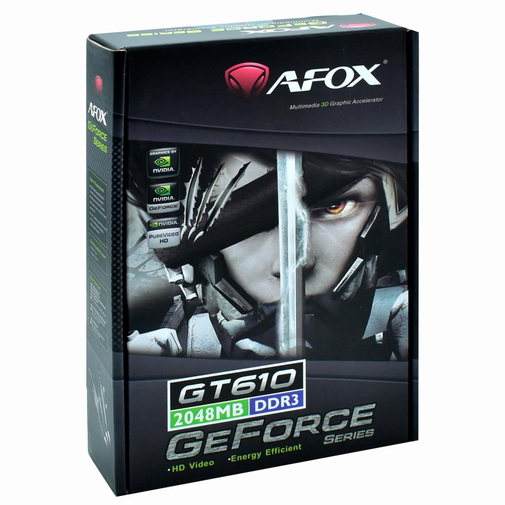 Placa de Vídeo AFOX 2GB GeForce GT610 DDR3 - AF610-2048D3L7-V5