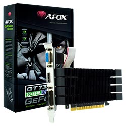 Placa de Vídeo AFOX 2GB GeForce GT730 DDR3 - AF730-2048D3L3-V3