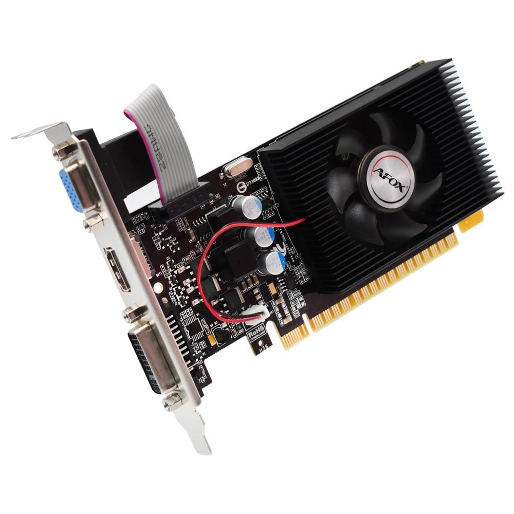 Placa de Vídeo AFOX 2GB GeForce GT730 DDR3 -  AF730-2048D3L6 (OEM)