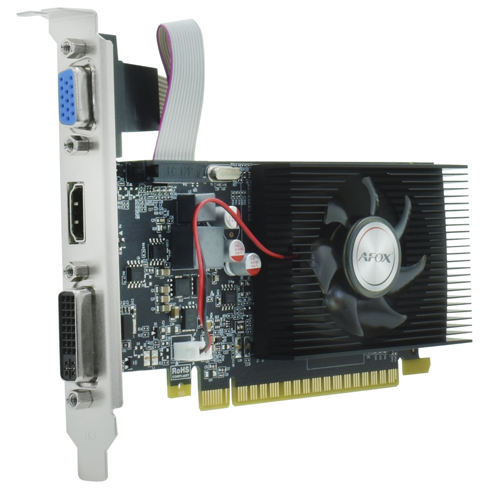 Placa de Vídeo AFOX 4GB GeForce GT730 DDR3 - AF730-4096D3L5