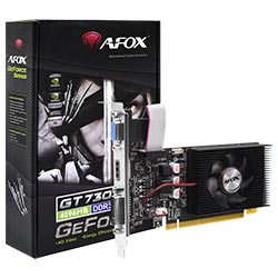 Placa de Vídeo AFOX 4GB GeForce GT730 DDR3 - AF730-4096D3L6