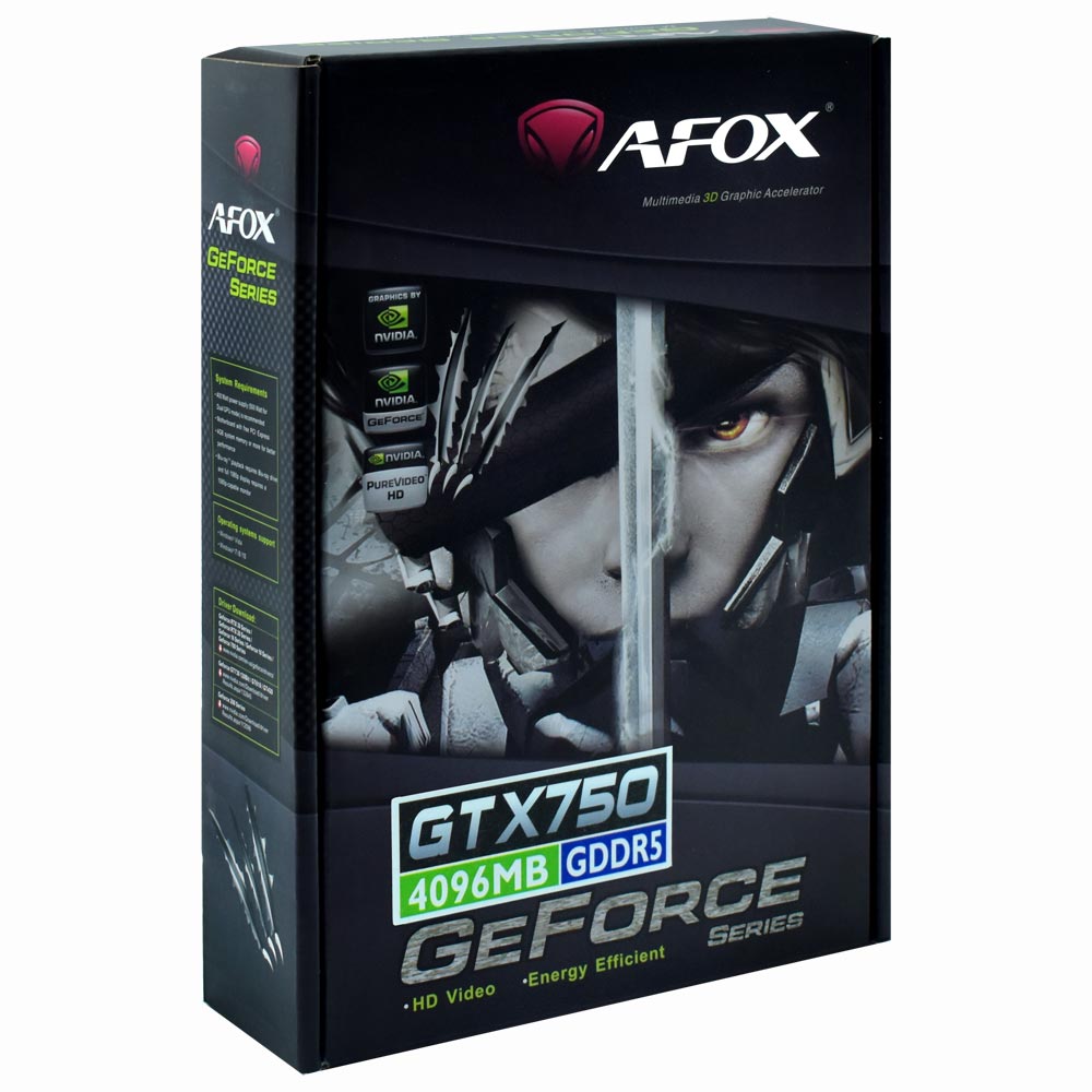 Placa de Vídeo AFOX 4GB GeForce GTX750 GDDR5 - AF750-4096D5H6-V3
