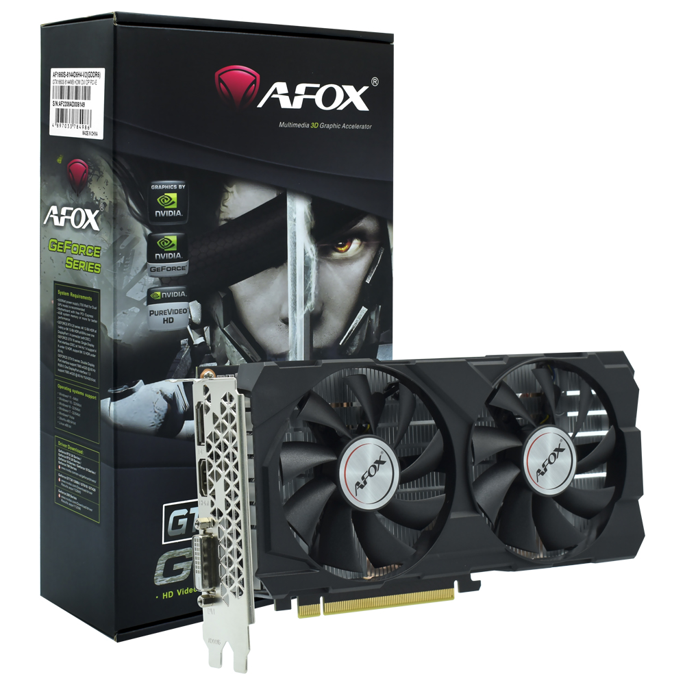 Placa de Vídeo AFOX 6GB GeForce GTX1660 Super GDDR6 - AF1660S-6144D6H4 ...