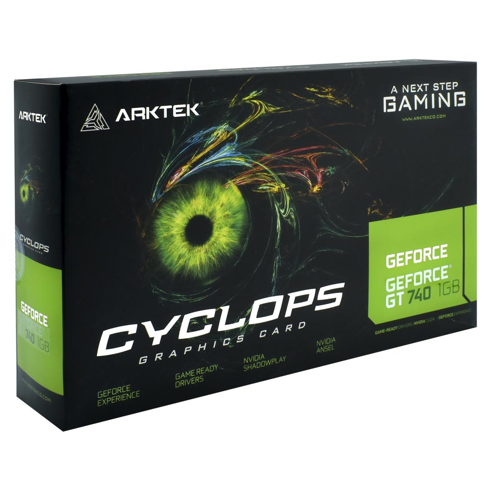 Placa de Vídeo Arktek Cyclops 1GB GeForce GT740 DDR3 - AKN740D3S1GL1