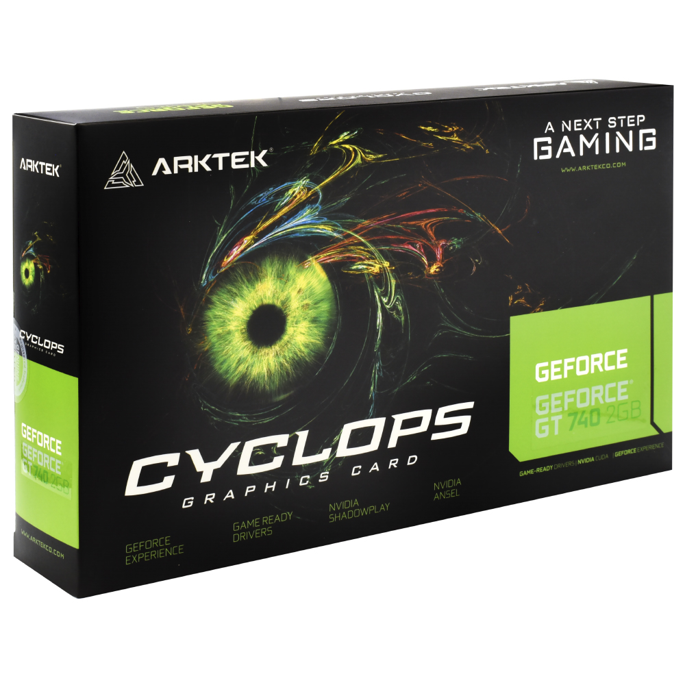 Placa de Vídeo Arktek Cyclops Gaming 2GB GeForce GT740 DDR3 - AKN740D3S2GL1