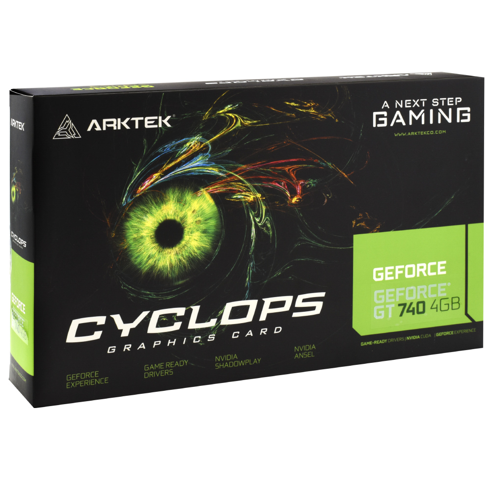 Placa de Vídeo Arktek Cyclops Gaming 4GB GeForce GT740 DDR3 - AKN740D3S4GL1