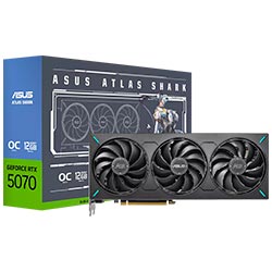 Placa de Vídeo ASUS Atlas Shark OC 12GB GeForce RTX5070 GDDR7 - ATS-RTX5070-O12G